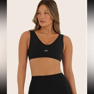Set active sport body Sporty Dip Bra small black